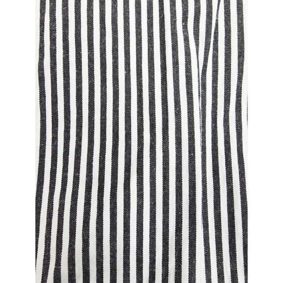 J. Crew Haberdashery Size Large Womens Black White Strip Long Sleeve Shirt - Picture 6 of 9